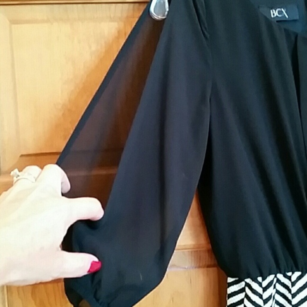 Black and white party dress - Picture 2 of 3
